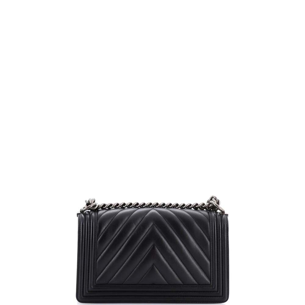Chanel Boy Flap Bag Chevron Calfskin #260991C42B - Picture 3 of 8